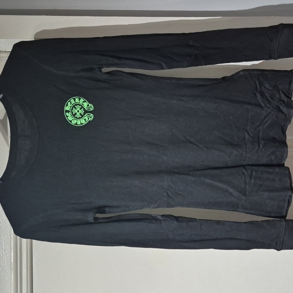 LONG SLEEVE WITH CHROME HEARTS LOGO AND DECALS